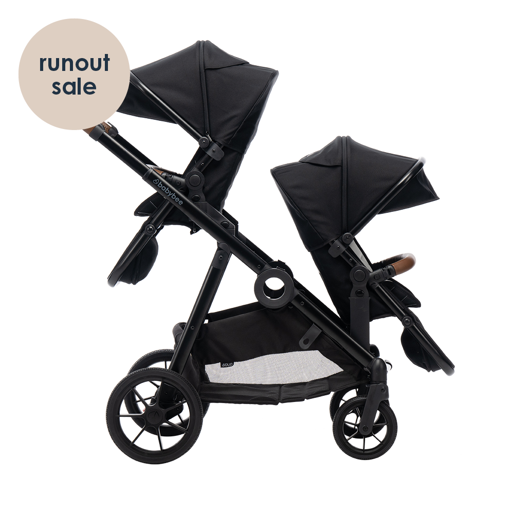Double pram with bassinet deals