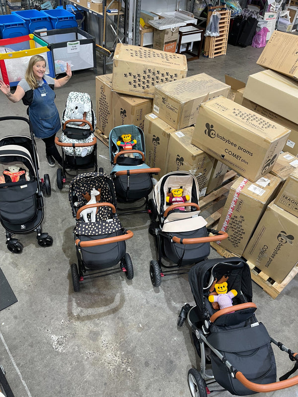 Giving back: Babybee Donates 40 Prams to St Kilda Mums Charity