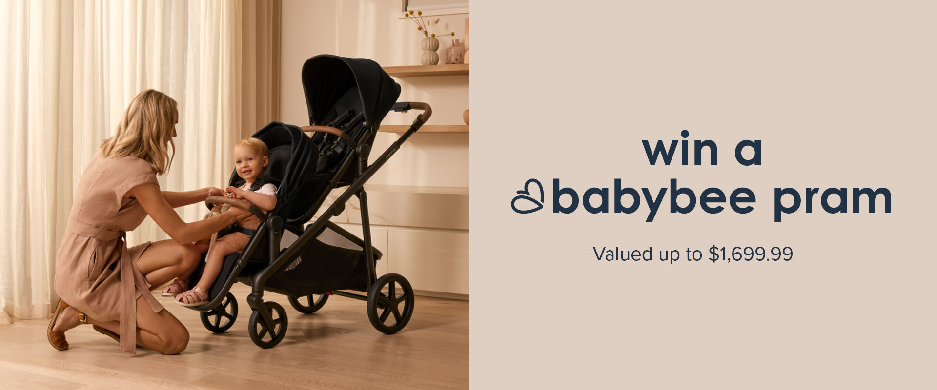 win a babybee pram | valued up to $1,699.99