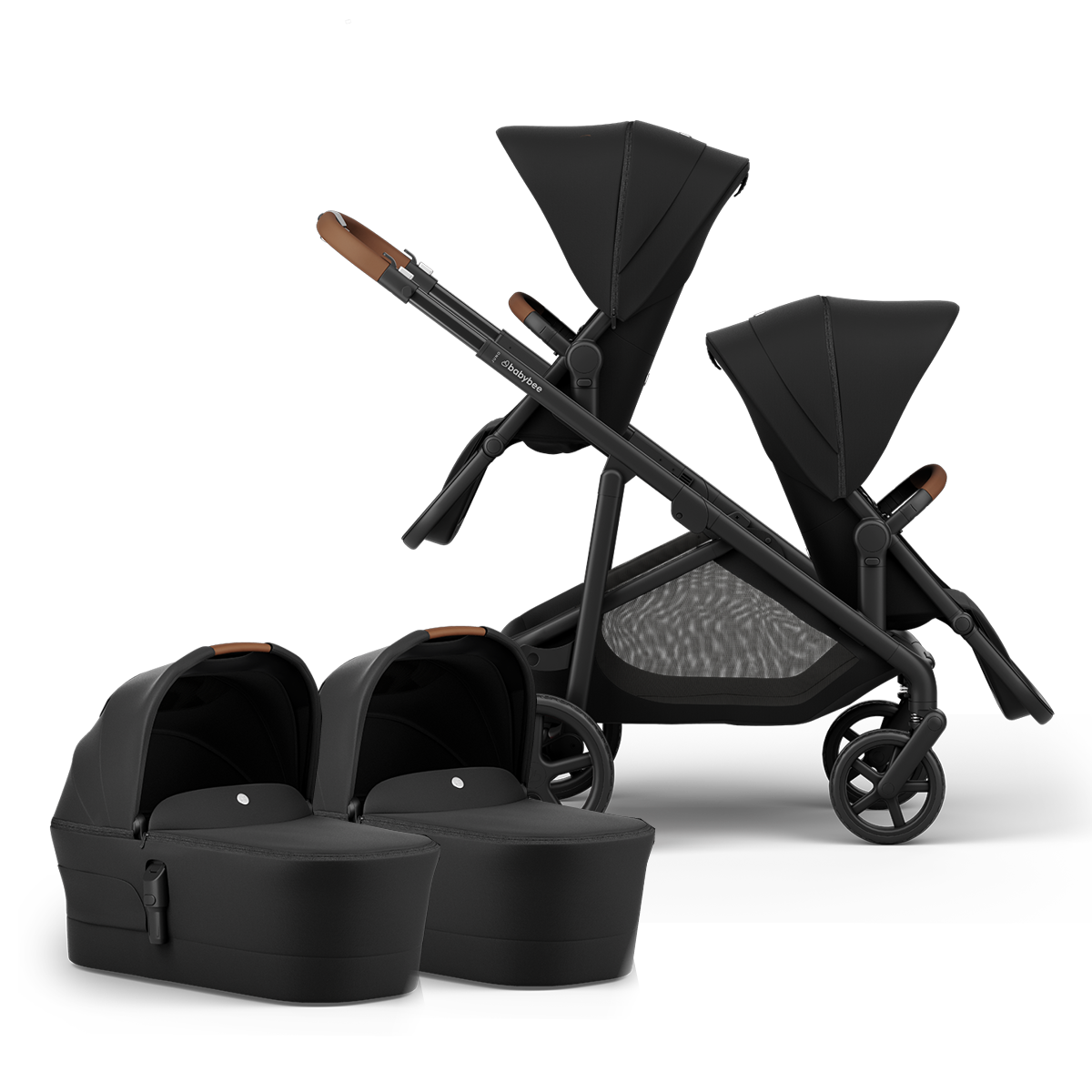 Babybee Juno Single to Double Pram