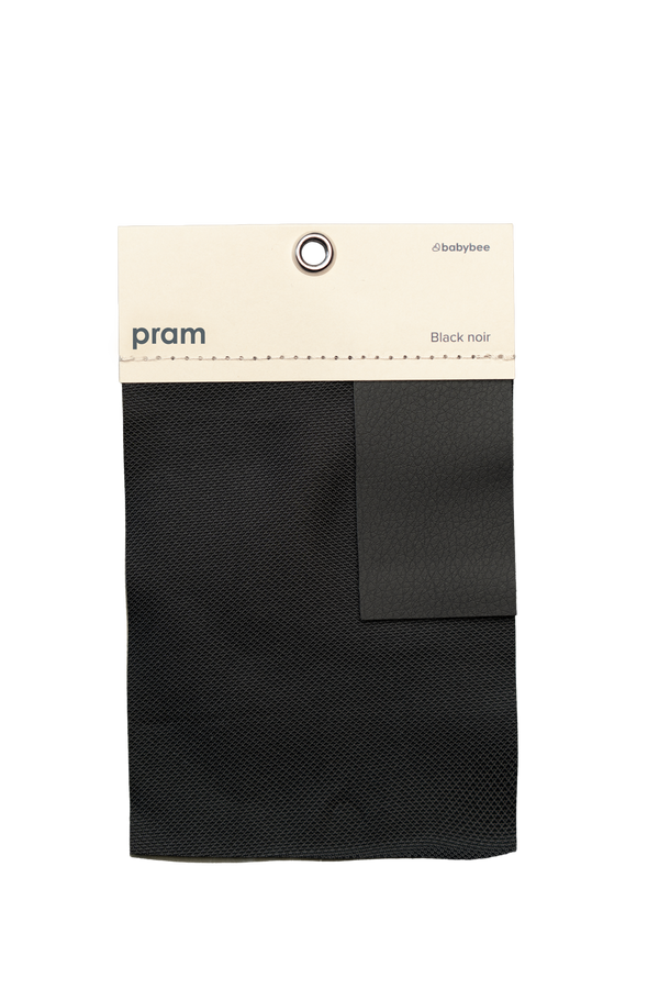 Pram Fabric Swatch - Black Noir