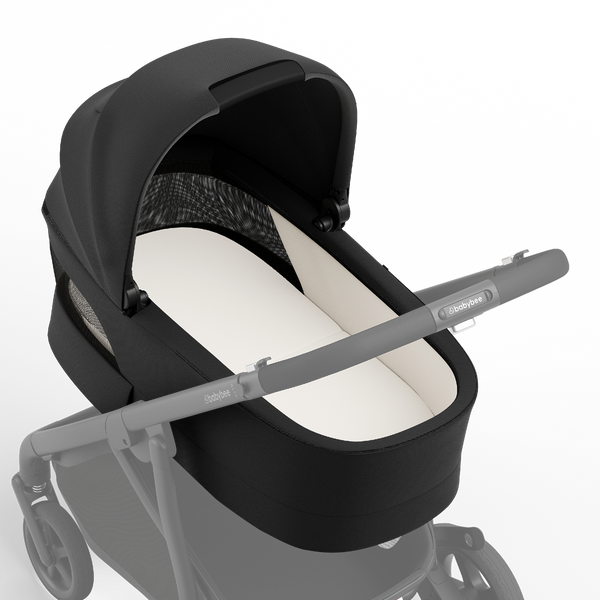 Alto Bassinet | Black Noir - on pram
