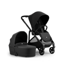 Alto Premium Single Pram - Black Noir - Bassinet + Seat Set