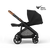 Alto Premium Single Pram - Black Tan - Seat Flatlay Side