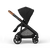Alto Premium Single Pram - Black Tan - Seat Side