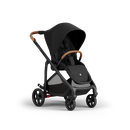 Alto Premium Single Pram - Black Tan - Seat World Facing
