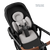 Alto Premium Single Pram - Black Tan - Optional Newborn Insert
