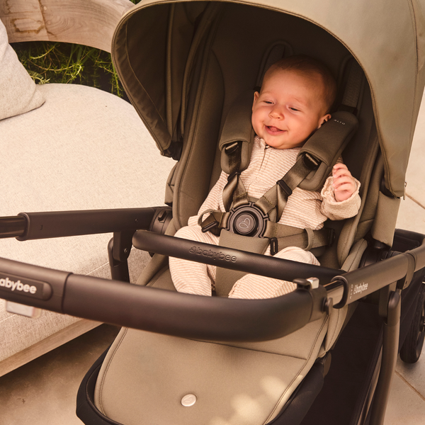 Alto Premium Single Pram - Olive - Newborn In Seat