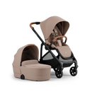 Alto Premium Single Pram - Mocha - Bassinet + Seat Set