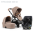 Alto Premium Single Pram - Mocha - Pria Car Seat Bundle Bassinet + Seat