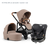 Alto Premium Single Pram - Mocha - Raia 360 Car Seat Bundle Bassinet + Seat