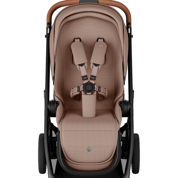 Alto Premium Single Pram - Mocha - Seat Front