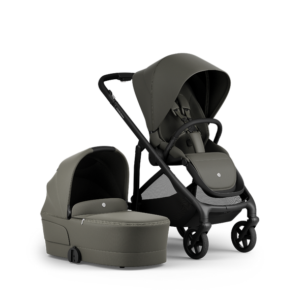 Alto Premium Single Pram - Olive - Bassinet + Seat Set