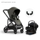 Alto Premium Single Pram - Olive - Capsule Bundle One Seat