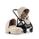 Alto Premium Single Pram - Sandstone - Bassinet + Seat Set