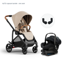Alto Premium Single Pram - Sandstone - Capsule Bundle One Seat