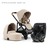 Alto Premium Single Pram - Sandstone - Pria Car Seat Bundle Bassinet + Seat