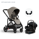 Alto Premium Single Pram - Taupe - Capsule Bundle One Seat