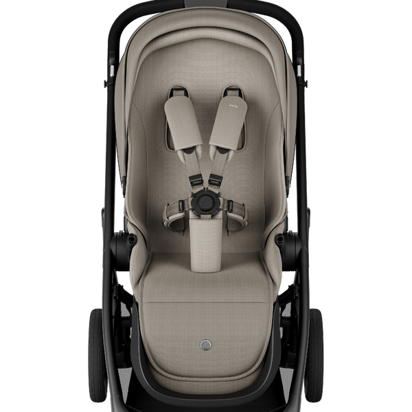 Alto Premium Single Pram - Taupe - Seat Front