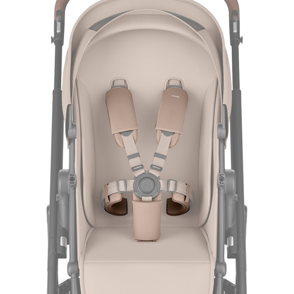 JUNO Harness Covers | Mocha - on pram