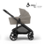 Juno Premium Single to Double Pram - Taupe - Bassinet Side
