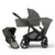 Juno Premium Single to Double Pram - Olive - Bassinet + Two Seat Set